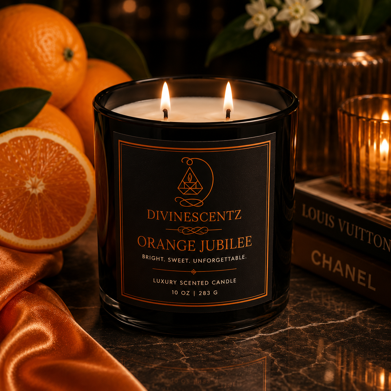 Orange Jubilee Citrus Glass Candle